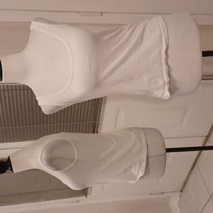 4/$40 Plain White Tank Top - size XS
